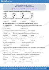 Đề thi giữa kì 2 Tiếng Anh 10 Global Success - Đề số 2